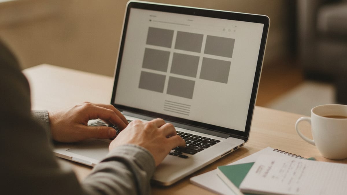 Close up of hands typing on a laptop keyboard with financial paperwork nearby on a desk